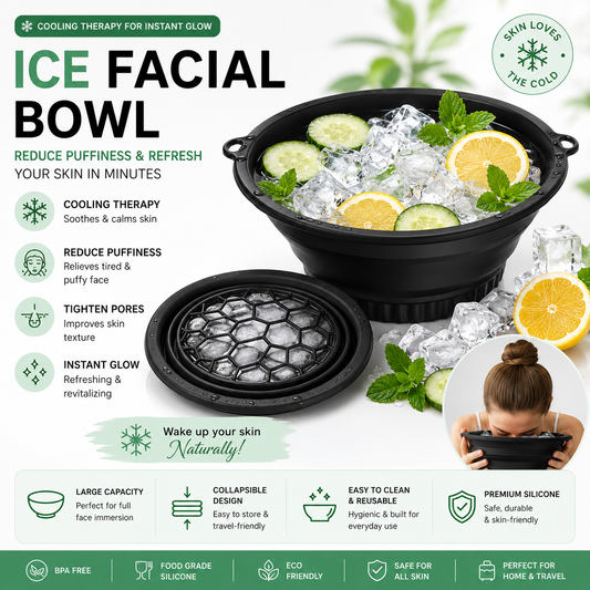 IceDip™ Facial Ice Bath Bowl | Reduce Puffiness & Refresh Your Skin in Minutes